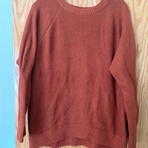 Old Navy Women's Brick Red Crew Neck Sweater